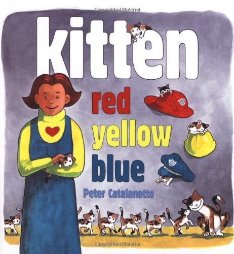Kitten red yellow blue